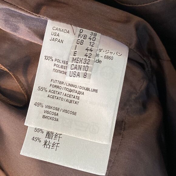 Gorgeous Brown Cap Sleeve Dress Made in Germany - Picture 12 of 16